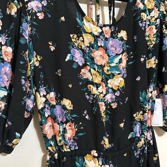 O'Neill Alta Floral Print Open Back Minidress - Picture 3 of 6